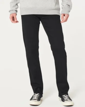 Jean slim droit noir indécolorable