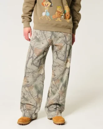 Jean super baggy camouflage
