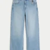 Jean super baggy délavé clair avec motif astronaute Jean super baggy délavé clair avec motif astronaute