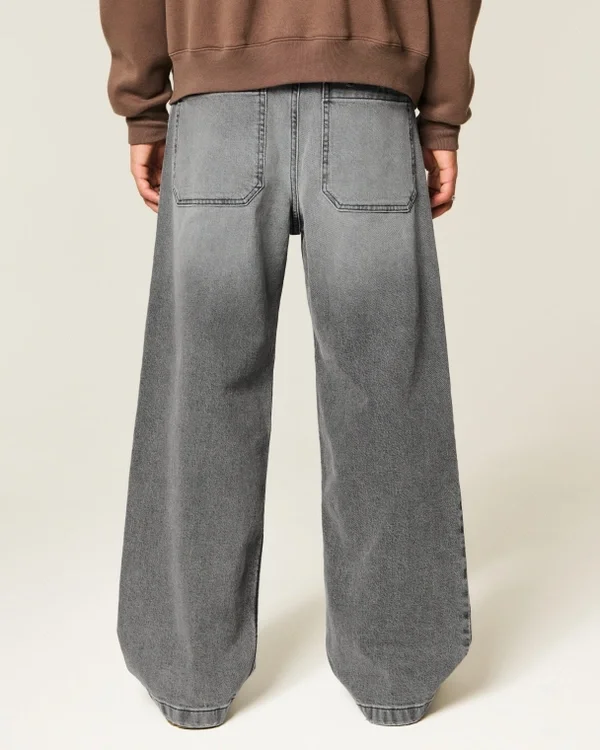 Jean super baggy gris délavé Jean super baggy gris délavé