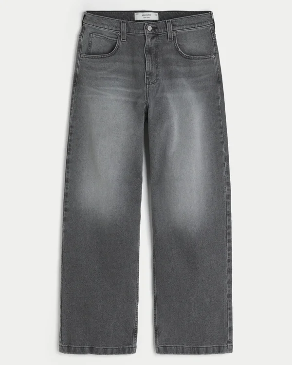 Jean super baggy gris délavé Jean super baggy gris délavé