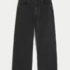 Jean super baggy noir délavé à motif étoile Jean super baggy noir délavé à motif étoile