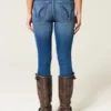 Jean super skinny taille haute délavé foncé Jean super skinny taille haute délavé foncé