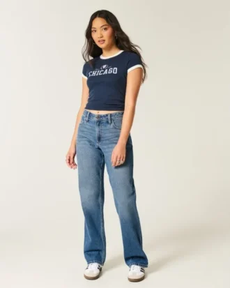 Jean taille haute pour femmes rondes