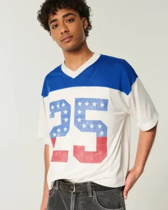 Jersey graphique Boxy Crop Number