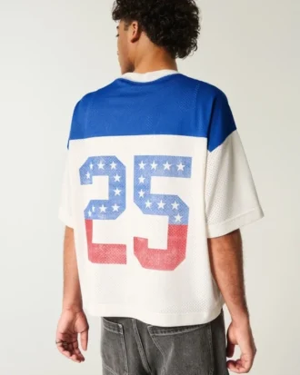 Jersey graphique Boxy Crop Number