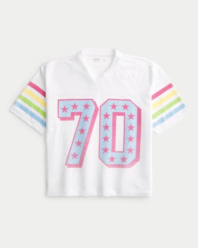 Jersey graphique Boxy Crop Number Jersey graphique Boxy Crop Number