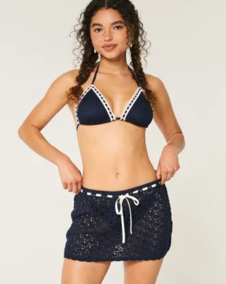 Jupe cache-cœur style crochet à enfiler