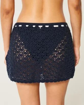 Jupe cache-cœur style crochet à enfiler