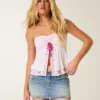 Jupe-short micro en denim Jupe-short micro en denim
