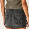 Jupe-short micro en denim Jupe-short micro en denim