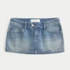 Jupe-short micro en denim Jupe-short micro en denim