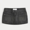 Jupe-short micro en denim Jupe-short micro en denim