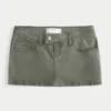 Jupe-short micro en sergé Jupe-short micro en sergé