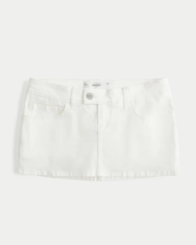 Jupe-short micro en sergé Jupe-short micro en sergé