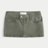 Jupe-short micro en sergé Jupe-short micro en sergé