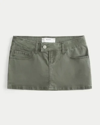Jupe-short micro en sergé