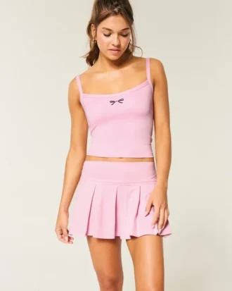 Jupe-short plissée à taille basse Gilly Hicks Active