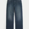 Logo brodé en délavé foncé Jean super baggy Logo brodé en délavé foncé Jean super baggy