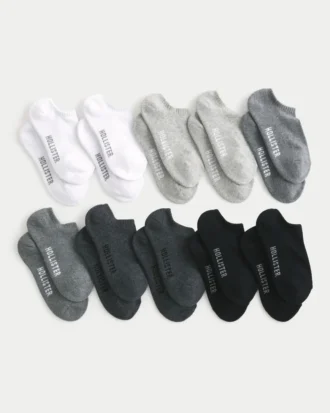 Lot de 10 paires de socquettes à logo