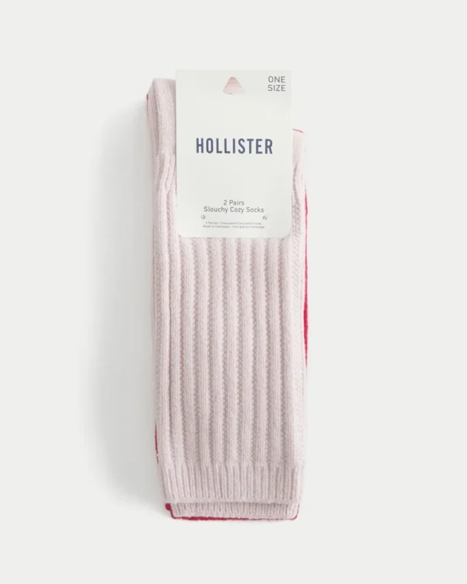 Lot de 2 paires de chaussettes côtelées