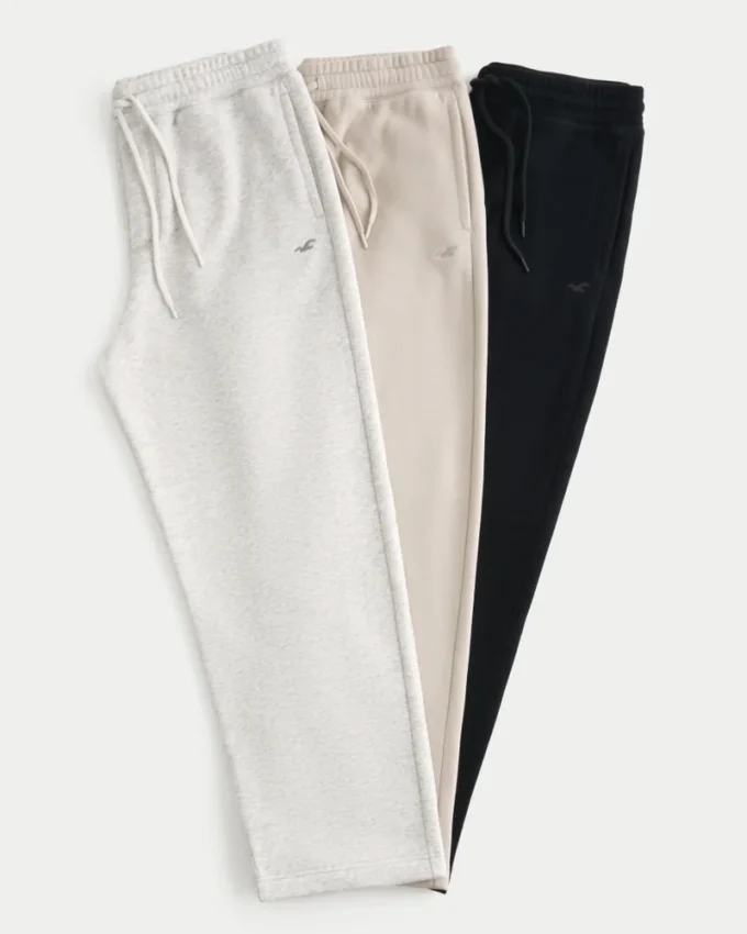 Lot de 3 pantalons de jogging baggy en molleton Icon