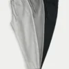 Lot de 3 pantalons de jogging en molleton décontractés Lot de 3 pantalons de jogging en molleton décontractés