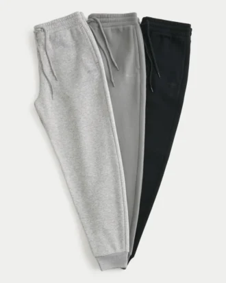 Lot de 3 pantalons de jogging en molleton décontractés