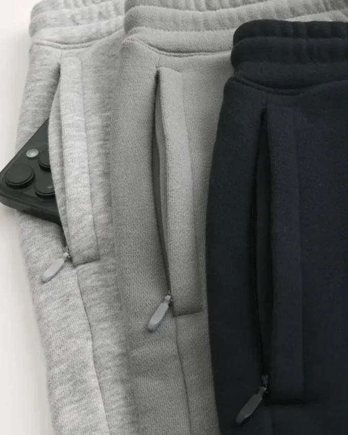 Lot de 3 pantalons de jogging en molleton décontractés Lot de 3 pantalons de jogging en molleton décontractés