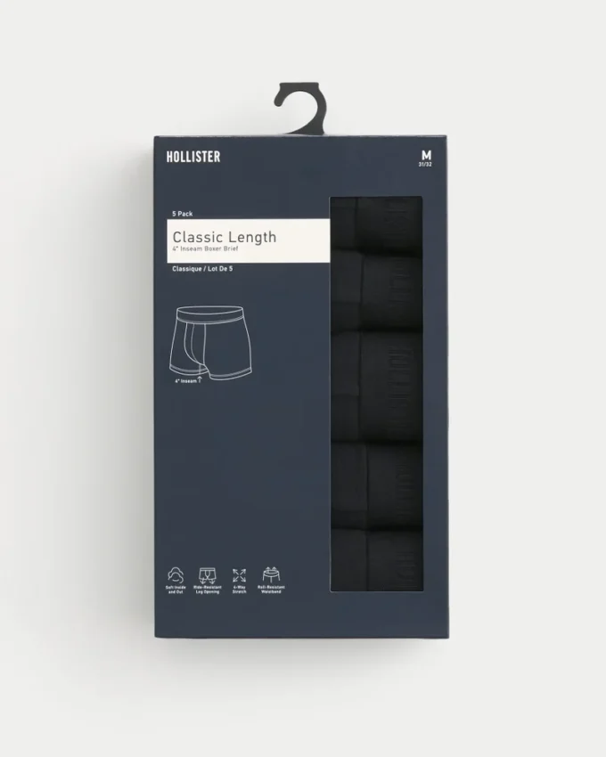 Lot de 5 boxers classiques