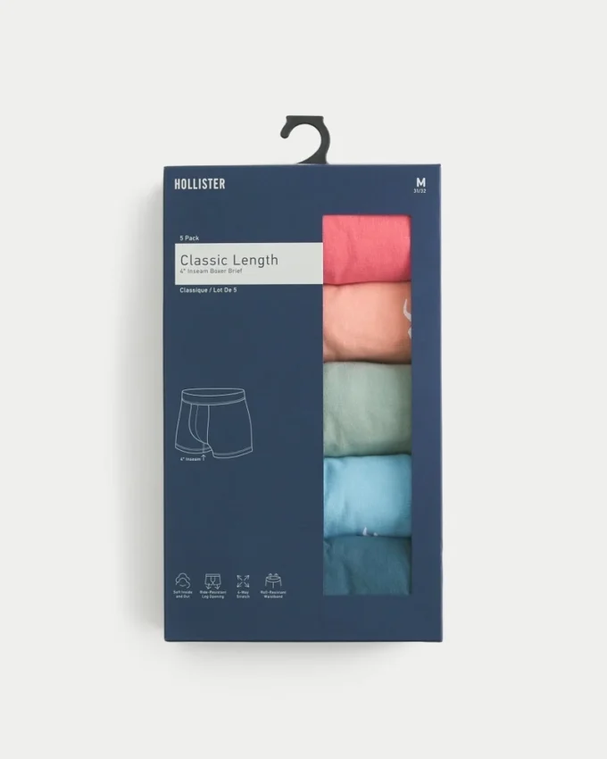 Lot de 5 boxers classiques