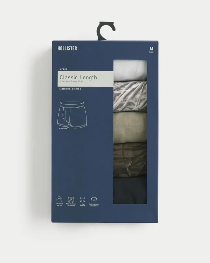 Lot de 5 boxers classiques