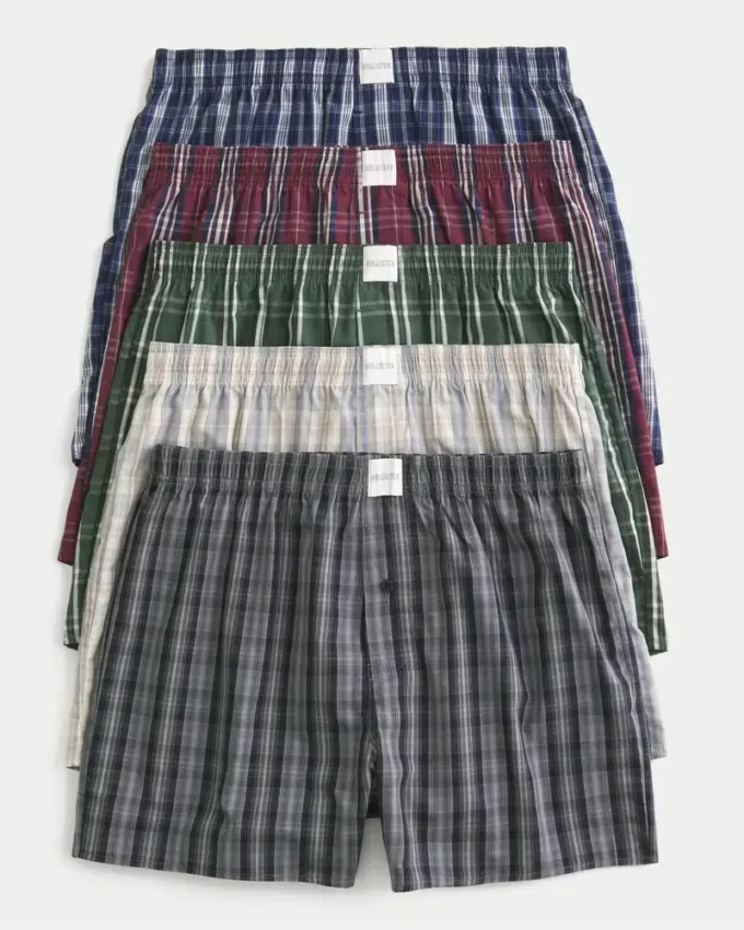 Lot de 5 boxers en coton