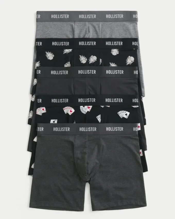 Lot de 5 boxers longs