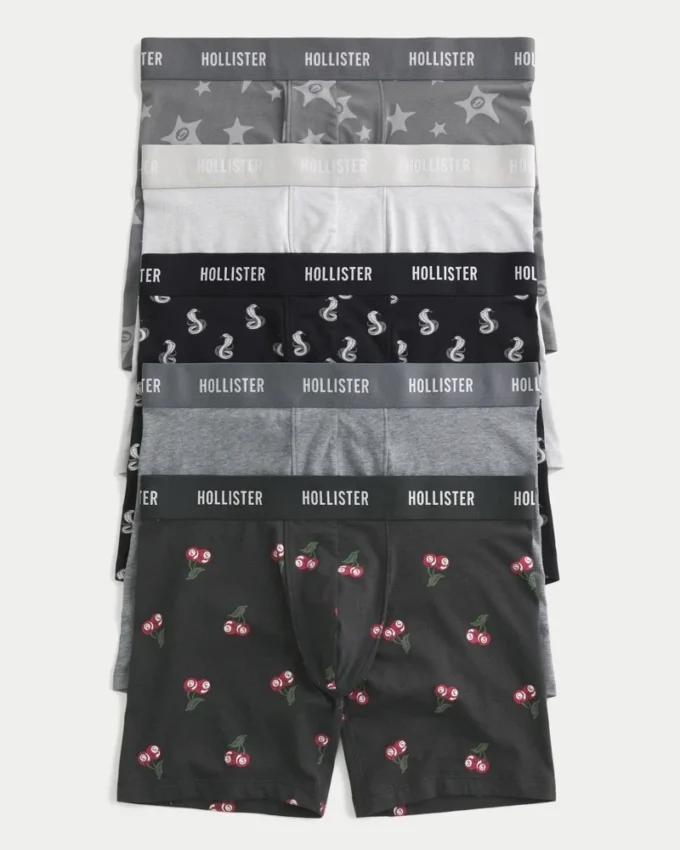 Lot de 5 boxers longs