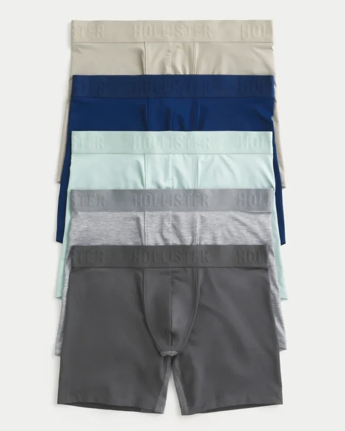 Lot de 5 boxers longs rafraîchissants Lot de 5 boxers longs rafraîchissants