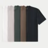 Lot de 5 t-shirts amples en coton épais