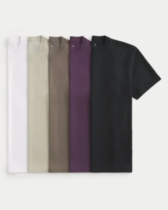 Lot de 5 t-shirts décontractés et rafraîchissants