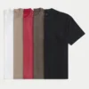Lot de 5 t-shirts épais à col rond Lot de 5 t-shirts épais à col rond