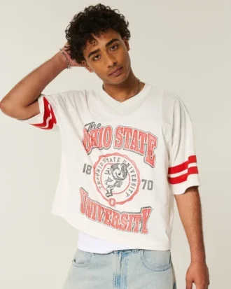 Maillot de football graphique Buckeyes de l&rsquo;université d&rsquo;État de l&rsquo;Ohio