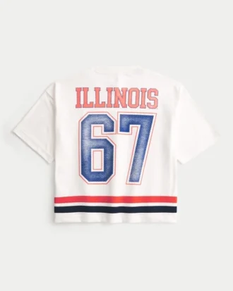Maillot de football graphique Fighting Illini de l&rsquo;université de l&rsquo;Illinois