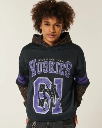Maillot de football graphique Huskies de l&rsquo;université de Washington