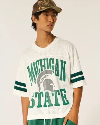 Maillot de football graphique Spartans de l&rsquo;université d&rsquo;État du Michigan
