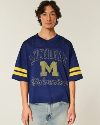 Maillot de football graphique Wolverines de l&rsquo;université du Michigan