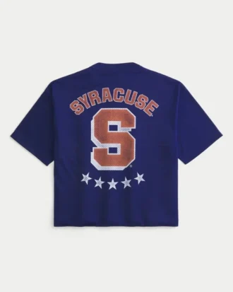 Maillot de football orange à motif graphique de l&rsquo;université de Syracuse