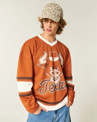 Maillot de hockey graphique Longhorns de l’université du Texas à Austin Maillot de hockey graphique Longhorns de l’université du Texas à Austin