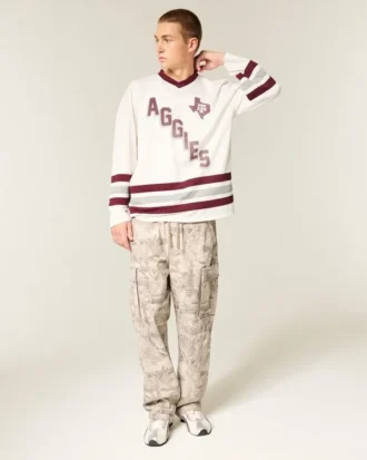 Maillot de hockey graphique Texas A&M University Aggies Maillot de hockey graphique Texas A&M University Aggies
