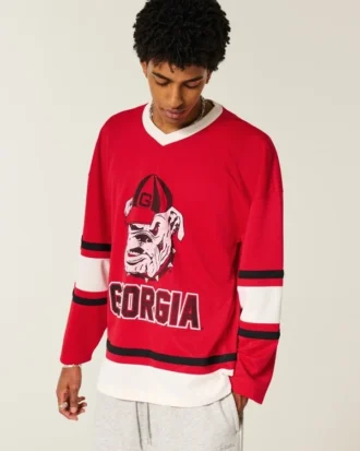 Maillot de hockey graphique University of Georgia Bulldogs Maillot de hockey graphique University of Georgia Bulldogs