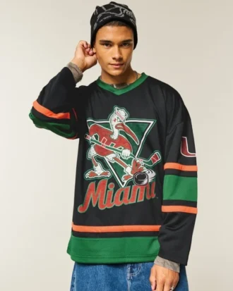 Maillot de hockey graphique University of Miami Hurricanes Maillot de hockey graphique University of Miami Hurricanes