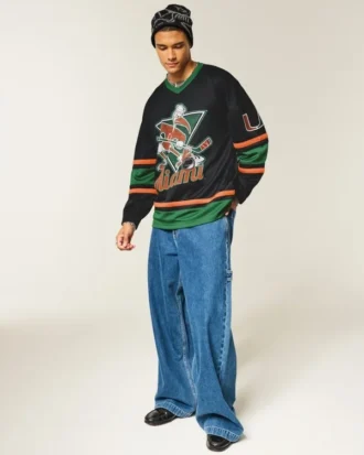 Maillot de hockey graphique University of Miami Hurricanes Maillot de hockey graphique University of Miami Hurricanes